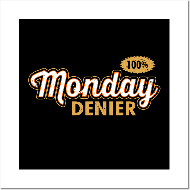 Funny I Hate Monday Retro Vintage Slogan Meme Wall Art by Originals By Boggs